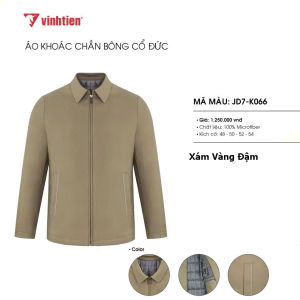 Áo Khoác Trần Bông Phom Suông Trung Niên 100% Microfiber Vĩnh Tiến Cao Cấp 1250