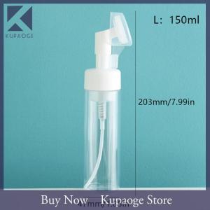 [Kupaoge] Soap Foaming Bottle Facial Cleanser Foam Maker Bottle with Silicone Clean Brush Portable Facewashing Mousse Foam Bottles