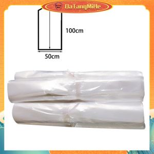 10Pcs Cover Baju Dewasa 50 Cm X 100 Cm / Cover Pelindung Baju / Plastik Jas Gantung