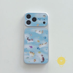 For iPhone 16 Pro Max Case TPU Cat Gilding Phone Case For iPhone 15 Cover 手机壳 Aesthetic Korean Cute