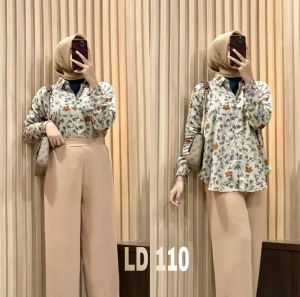 RAYSHA SET | SETELAN RAYON MIX CRINKLE MOTIF- setelan wanita terbaru  Viral Kekinian Best Seller SETELAN WANITA TERMURAH