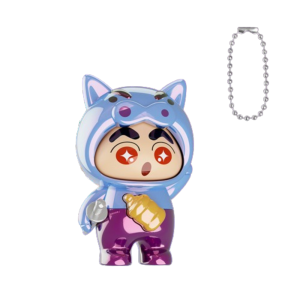 WEHUAN พร้อมพวงกุญแจด้วย ตุ๊กตาเปลี่ยนหน้าเครยอนชินจัง สไตล์จีนจีน พลาสติกสำหรับตกแต่ง ของเล่นเปลี่ยนใบหน้า ตุ๊กตาโมเดลจำลอง งานฝีมือดีไอวาย ของเล่นแต่งหน้าหน้าแข้ง ของขวัญวันเกิดเพื่อน