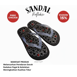 SANDAL REMATIK JEPIT PUTIH SANDAL REMATIK SANDAL REFLEKSI AKUPUNTUR