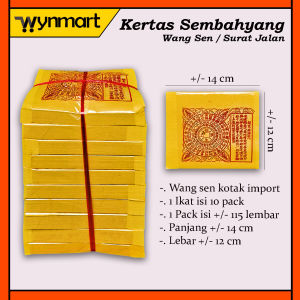 Kertas Sembahyang Surat Jalan Import / Wang Sen / Ong Seng Kotak per ikat