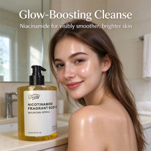 Body Wash Niacinamide Shower Gel Fragrant Scent 500ml Mountain Spring Moisturizing Skin Pump Daily All Types