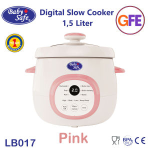 Baby Safe Slow Cooker Digital 15 Liter Keramik Multi Fungsi MPASI LB017