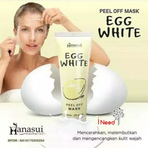 HANASUI EGG WHITE MASKER BPOM 85gr