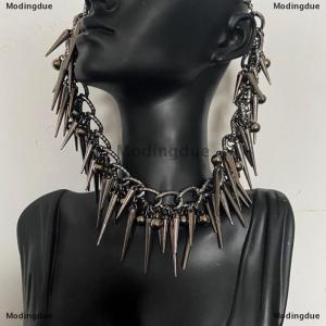 [COD] Modingdue Unique Design Sweet Cool Spicy Girl Style Rivet Round Bead Tassel Necklace Waist Chain Womens Personality Niche Design Jewelry