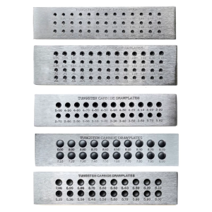 Multifuntioanl Wire Drawplate Jewelry Making Tool Drawplate Wire Shaping Plate Carbon Steel Texture Present for Jewelers