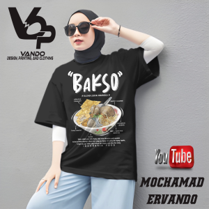 BAJU KAOS BAKSO URAT / KAOS DISTRO / TSHIRT MAKANAN KULINER INDONESIA FOOD