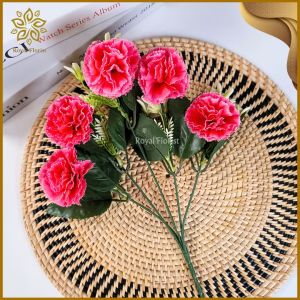 Bunga Carnation/pom² mini 5 Cabang/Bunga Dekorasi/Buket/Hantaran/Hiasan Rumah (CT-9A)