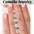 Camilla Jewelry Engagement Ring For Women Original/White Gold Ring Pawnable 18k/Luxury Square Diamond Real Moissanite Ring With Gra Certificate/925 Silver Original Italy Legit/Jewelry Gold Pawnable Sale/ Promise Ring With Box/Saudi Gold 18k Pawnable Legit. 