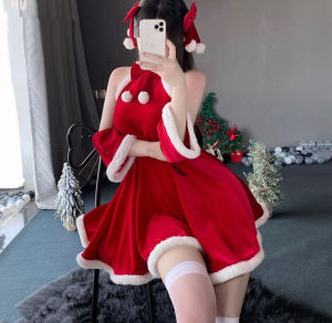 U Gonna S Giáng Sinh Quần Áo Ngủ Cho váy nữ Màu Đỏ Không Tay nâng Đồ Lót Quần Áo Ngủ Thời Trang 2025 Mới Thiết Kế Đàn Hồi Đảng Món Quà Giáng Sinh