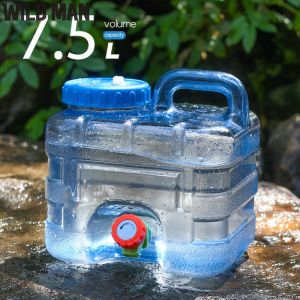 Outdoor Sports Water Bottle with Leak-Proof Spigot 1.8L for Hiking and Travel Perfect for Camping and Adventure