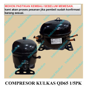 CKQ5 COMPRESSOR / KOMPRESOR KULKAS / COMPRESOR KULKAS QD65 1/5 PK ( HARGA TERMASUK PACKING KAYU )