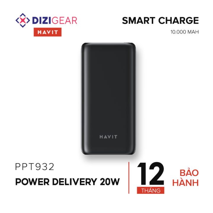 Pin Sạc Dự Phòng HAVIT PPT932 10.000 mAh, 2 Cổng Sạc Tiện Lợi, Sạc ...