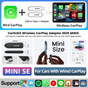2025 Carlinkit Mini Ultra wired to wireless carplay Adapter Carlink kit box android auto wireless dongle apple carplay Carlinkit 5.0 Mini SE Pro 车联易