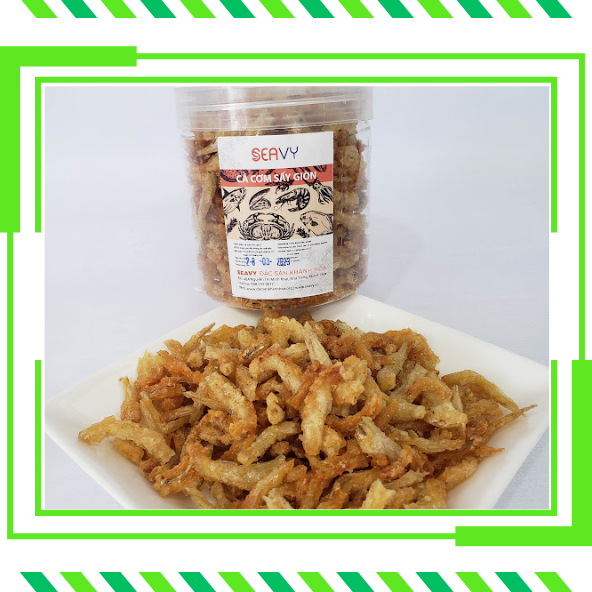Cá cơm tẩm bột sấy giòn, hải sản khô đặc sản Nha Trang, hộp 500 gram ...