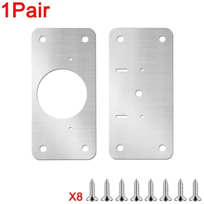 10Pair Cabinet Hinge Repair Plate Furniture Drawer Fixing Tools Kitchen Cupboard Door Repair Mounting Hinge Kit Home Hardware