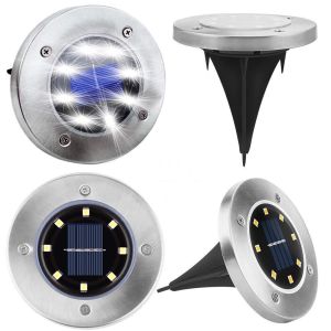 ♥Original Product+FREE Shipping♥ 8 LED Solar Garden Outdoor Lights Lawn Pathway Buried Lamps
