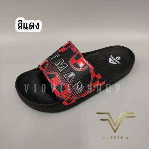 VIDVIEW !!ลดสนั่น!! รองเท้าแตะ ชาย/หญิง แบบสวม Adda 32B2J ไซส์ 40-43 ลายแบทแมน ลิขสิทธิ์แท้ รองเท้าแฟชั่น