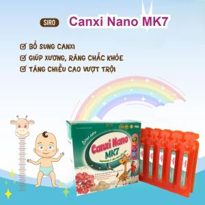 Siro Canxi Nano MK7 Cho Trẻ – Tăng Chiều Cao Bổ Sung D3 K2 Xương Răng Chắc Khỏe Ngủ Sâu Giấc