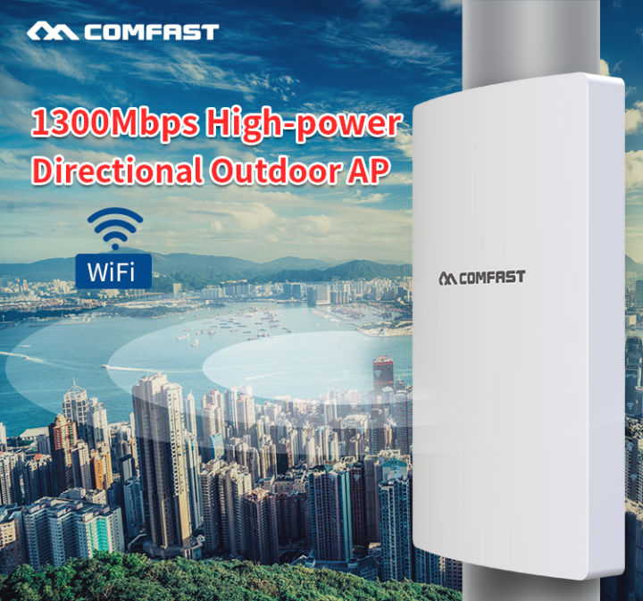 Comfast WA350 Outdoor Wireless AP High Power Dual Band 1300Mbps 2.4Ghz ...