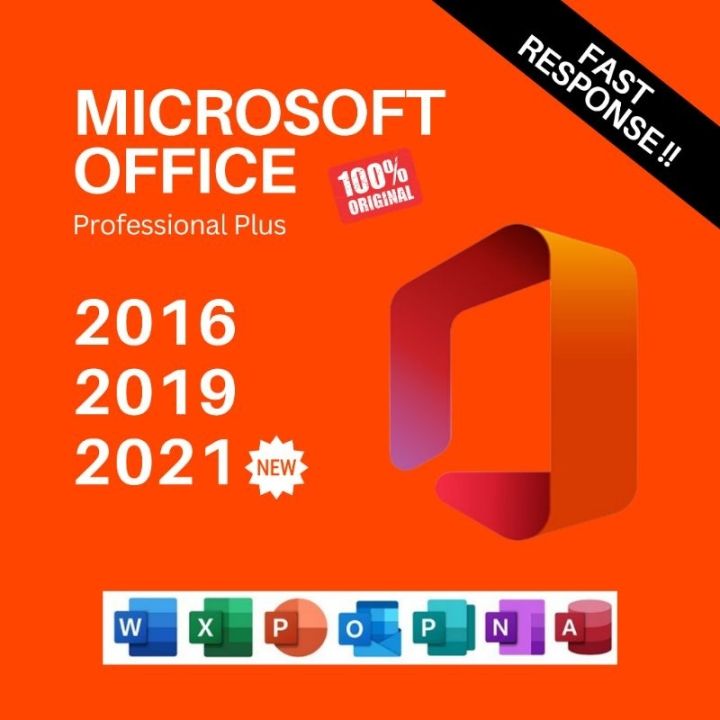Lifetime Microsoft Office 365 Office Professional Plus 2024 2021 2019 ...