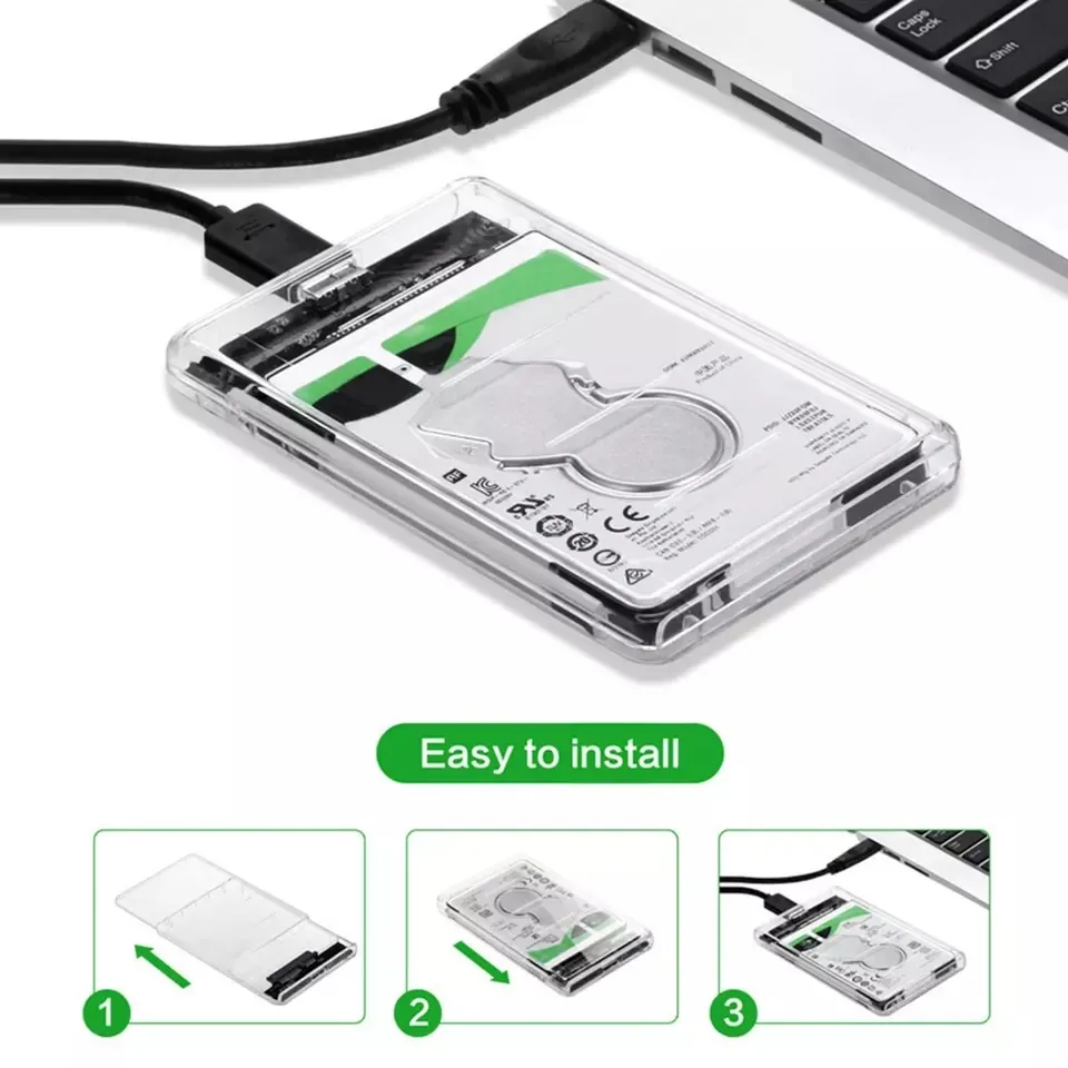 Case Casing HDD SSD Inch SATA USB Hard Drive Enclosure