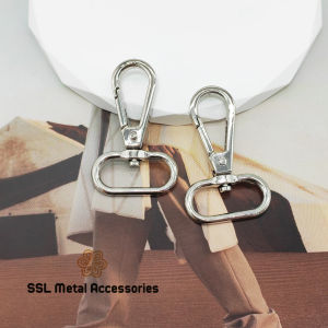 (5 cái) Khoen móc dây đeo túi xách balo thời trang phụ kiện túi xách bằng kim loại Alloy dogclips TY-LX310 32*26*50mm