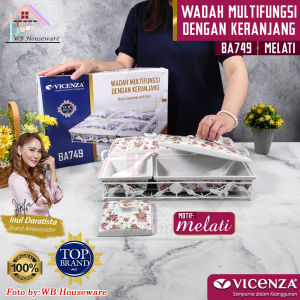 Vicenza Multi Casserole - Wadah Saji Makanan Snack B749 Motif Padi