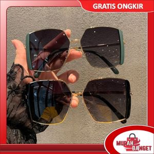 Murah Banget - Kacamata Persegi Round Face / Kacamata Large Frame / Kacamata New Trendy / Kacamata Fashion Polarized Gaya Korea