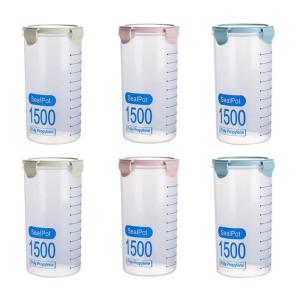 Clear Sealed Kitchen Containers For Organizing Grains Nut And Baking Ingredients Easy To Clean Dishwasher Safe