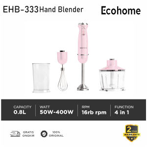 Ecohome Hand Blender EHB-333 / EHB333 / EHB 333 Multi Fungsi Blender Chopper - Original Garansi Resmi
