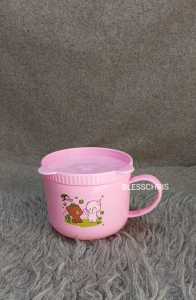 MUG PLASTIK TUTUP.MUG LUCU.MUG PINK.CANGKIR MINUM.GELAS PLASTIK TUTUP.cod
