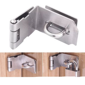 4 Inch Siku Kecil / Kunci Pintu grendel pintu gembok Selot Slot Gembok Overpal SUS Stainless 90°