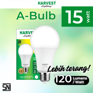 15W Bohlam Lampu A Bulb HARVEST LIGHTING LED 15 Watt GARANSI ORIGINAL BERGARANSI RESMI