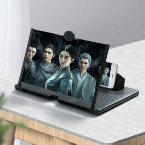 12 Inch 3D HD Mobile Phone Screen Magnifier Video Amplifier Folding Phone Stand Holder Magnifying Handphone Support All Phones