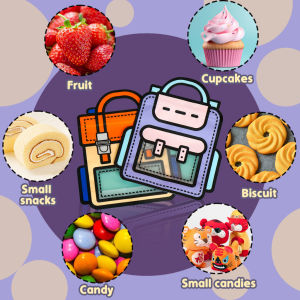 Ziplock Portable Bag Children Snack Wedding Sugar Gifts Birthday Present Cute Packing Bag Candy Cookie Bag