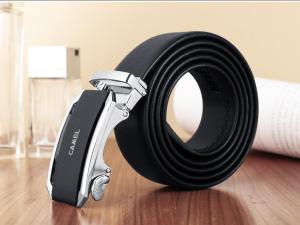 Camel Men Automatic Buckle Belt 100% Genuine Cow Leather Business Casual Strap Belt