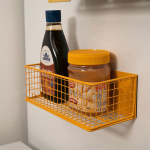 XEZEN Magnetic Fridge Shelf Strong Hold Storage Organizer for Kitchen No Drill Needed