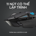Chuột game không dây Lightspeed Logitech G502 - RGB Lightsync, 11 nút lập trình, điều chỉnh trọng lượng, con lăn Hyperfast, PC. 