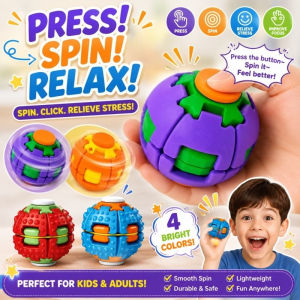 Finger Spinner Ball Press Spin Rotating Fingertip Gyro Decompression Toy for Kids Adults Gift