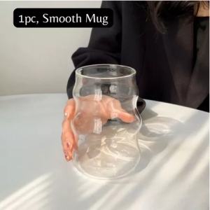 Curve Coffee Latte Borosilicate Glass Mug Christmas Gift Aesthetic Nordic Water Cup