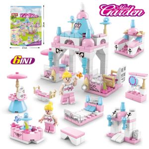 City 6-In-1 Toy 136pcs Building Blocks Mini City Building Childrens Early Education Toy