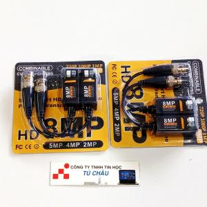 Video Balun Camera Full HD 8Mp Loại khóa gài / Vĩ Vàng 8MP HD Analog Video