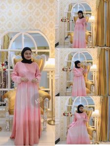 GAMIS RAYON TWILL ORY RESLETING DEPAN BUSUI MOTIF GRADASI NAESYA BATIK 2021