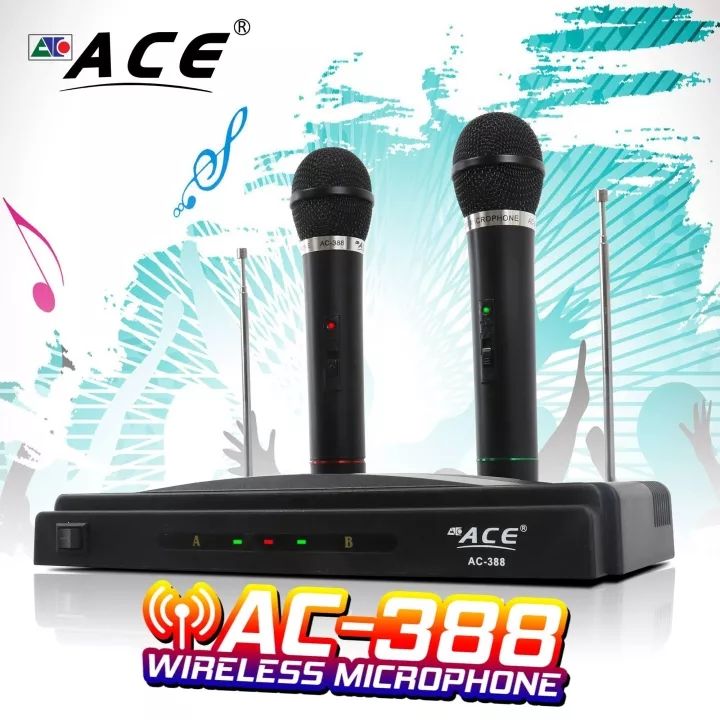 ACE Wireless Microphone AC-388 | Lazada PH