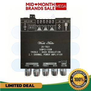 ZK-TB21 Portable Bluetooth 2.1 Channel Amplifier 160W*2+220W High Power Digital Subwoofer Module