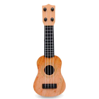 【Apex】Ukulele Toy Music Enlightenment Instrument Guitar Mini Four-string Guitar Gift for Children Boys and Girls